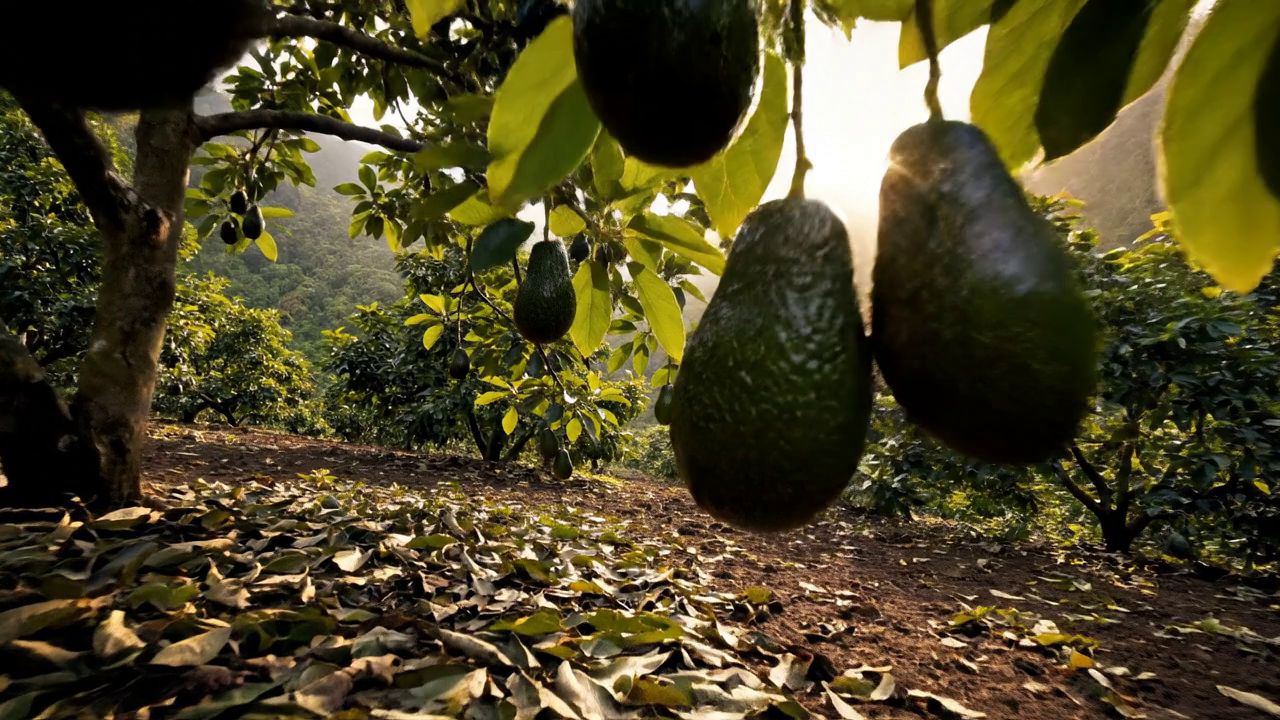 Plantación de aguacate Hass en Colombia